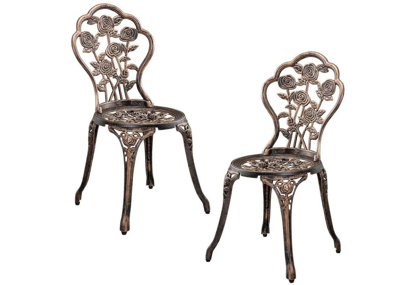 casa.pro Balkonset Wakefield Tisch mit 2 Stühlen Bistro-Set Bronze - Bild 5