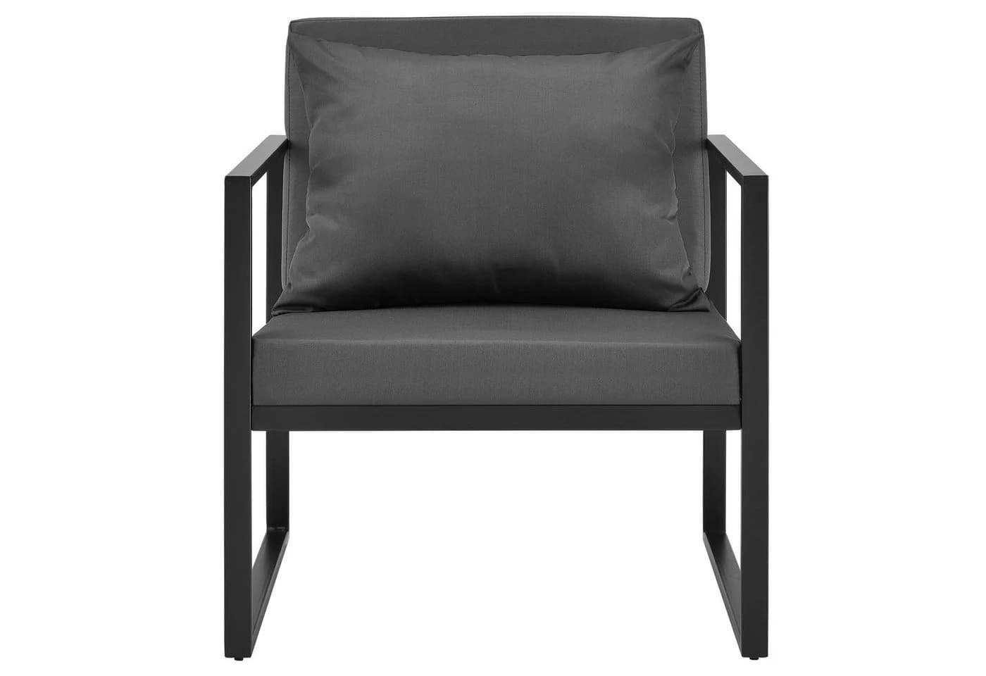 casa.pro Gartenstuhl 2er Set Lerum mit Kissen Schwarz - Bild 3
