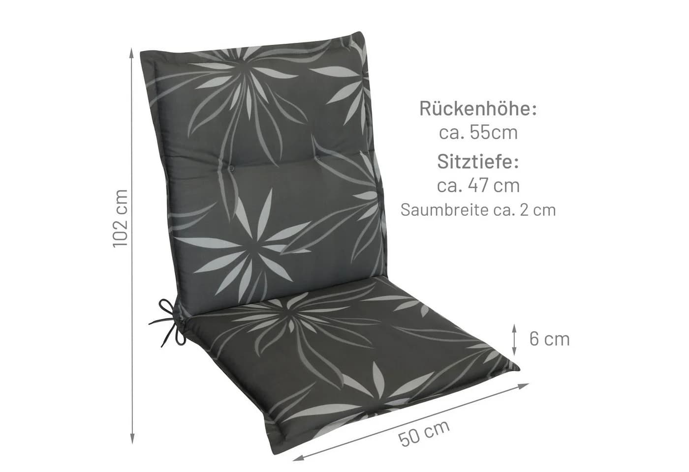 RelaxXL Polsterauflage Florence Blumenmuster - Bild 3