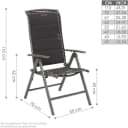 BRUBAKER Gartenstuhl Milano Klappstuhl Aluminium Silbergrau Bild 4