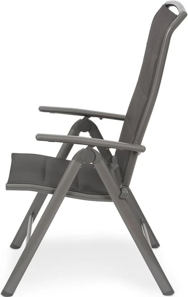 BRUBAKER Gartenstuhl Milano Klappstuhl Aluminium Silbergrau - Bild 5
