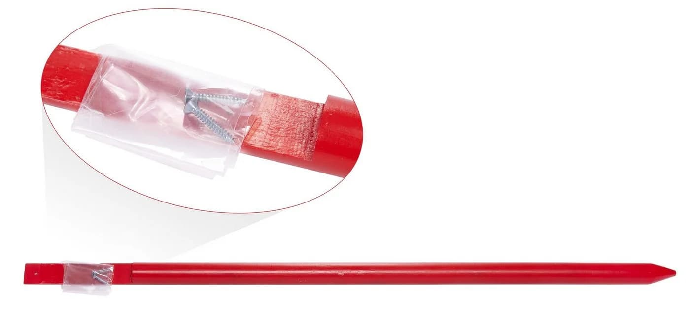 BRUBAKER Gartenstecker 100 cm Holz Storch mit Baby Blau/Rot - Bild 5