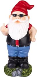 BRUBAKER Gartenzwerg Mittelfinger Bunt 24 cm Gartenfigur Wetterfest Bild 2