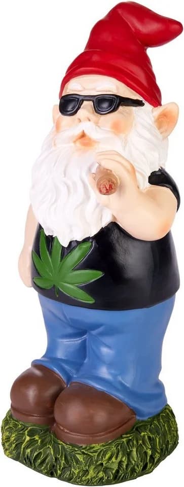 BRUBAKER Gartenzwerg Cannabis Frecher Zwerg mit Joint