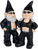 BRUBAKER Gartenzwerg Rocker Paar Set Bunt Polyresin Bild 1