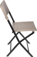 BRUBAKER Campingstuhl Toskana Grau Braun Polyrattan Klappstuhl Bild 4
