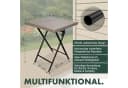 BRUBAKER Gartentisch Toskana Grau Braun Polyrattan Metall Klapptisch Bild 5