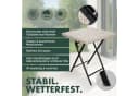 BRUBAKER Gartentisch Lugano Grau/Beige Klappbar Wetterfest Bild 1