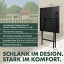 BRUBAKER Gartentisch Lugano Grau/Beige Klappbar Wetterfest Bild 3