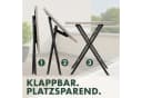 BRUBAKER Gartentisch Lugano Grau/Beige Klappbar Wetterfest Bild 4