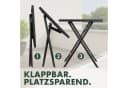BRUBAKER Gartentisch Bergamo Klapptisch Holzoptik Braun Schwarz Bild 4