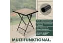 BRUBAKER Gartentisch Bergamo Klapptisch Holzoptik Braun Schwarz Bild 5