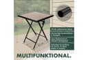 BRUBAKER Gartentisch Bergamo Beige/Grau Metall Klappbar Bild 5