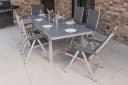KETTLER Garten-Essgruppe mit Ausziehtisch und 6 Klappstühlen Bild 1