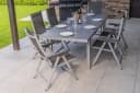 KETTLER Garten-Essgruppe mit Ausziehtisch und 6 Klappstühlen Bild 2