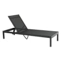 OUTFLEXX Gartenliege Anthrazit mit Rollen und verstellbarer Lehne Bild 2