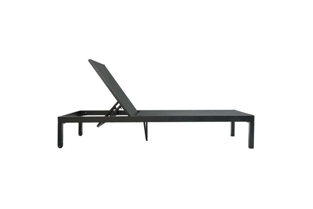 OUTFLEXX Gartenliege Anthrazit mit Rollen und verstellbarer Lehne - Bild 4