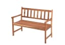 ESTEXO Gartenbank 2-Sitzer massiv Akazienholz Natur Bild 5