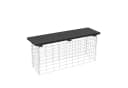 ESTEXO Gabionenbank WPC Sitzbank 100x30x43 cm Bild 2