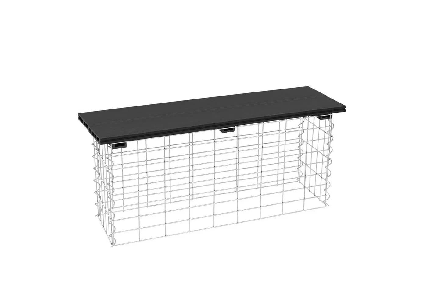 ESTEXO Gabionenbank WPC Sitzbank 100x30x43 cm - Bild 5