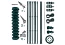 ESTEXO Maschendrahtzaun Komplettset 1,25 x 15 m Grün PVC Bild 2