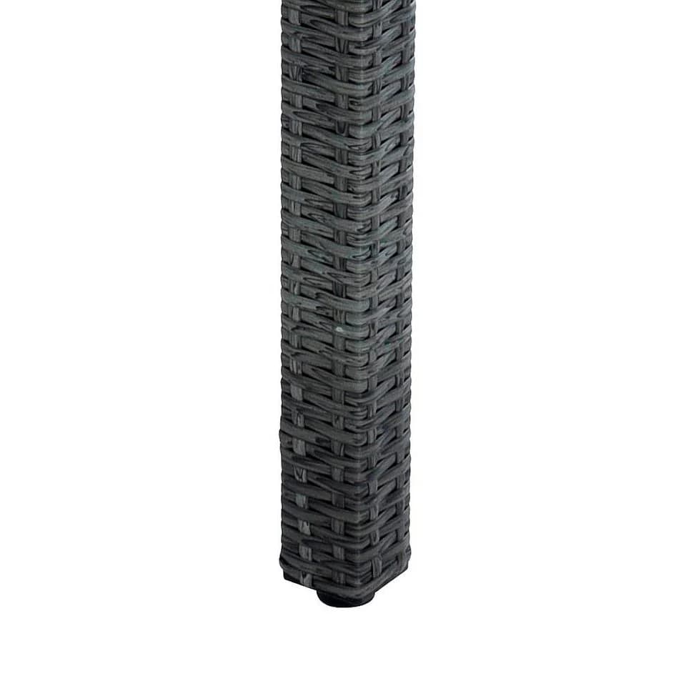 ESTEXO Sitzgruppe Polyrattan Gartenmöbel Set für 8 Personen Anthrazit - Bild 5