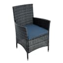 ESTEXO Sitzgruppe Poly-Rattan 6-tlg. Anthrazit-Grau Gartenset Bild 5