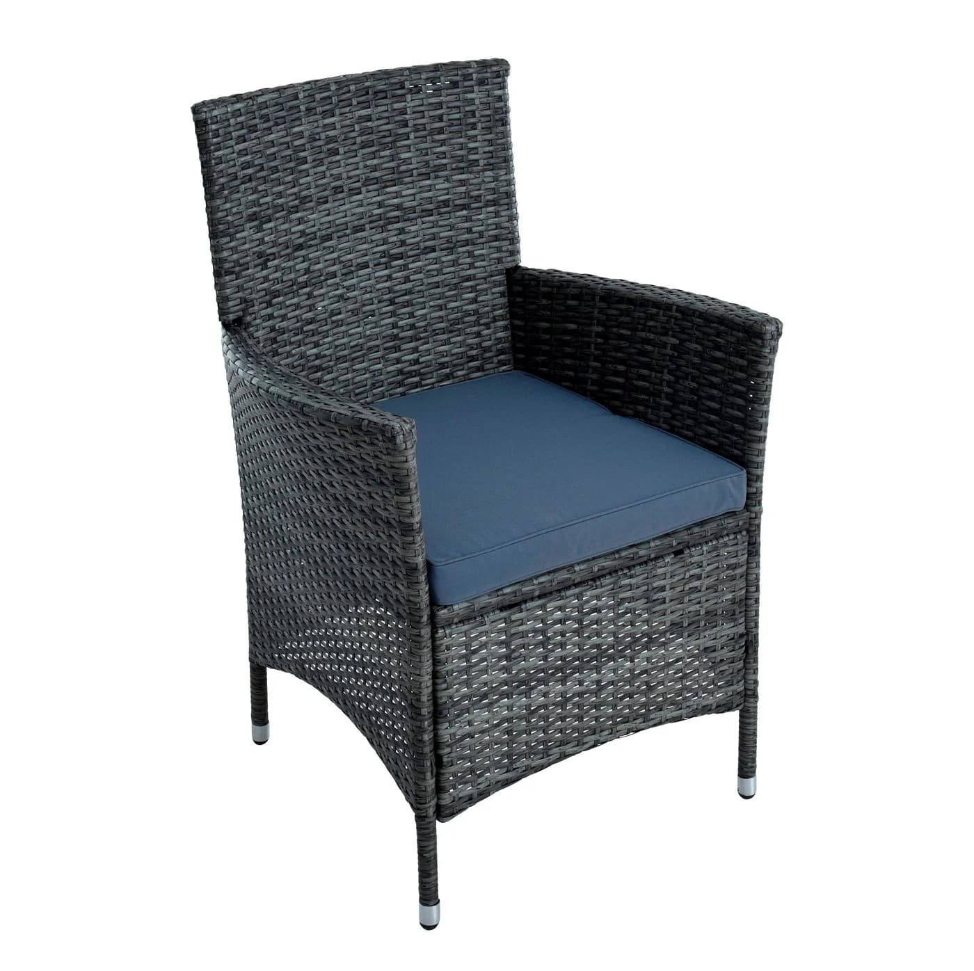 ESTEXO Sitzgruppe Poly-Rattan 6-tlg. Anthrazit-Grau Gartenset - Bild 5