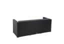 ESTEXO Sitzgruppe Rattan Lounge 3-Sitzer Sofa Schwarz Bild 3