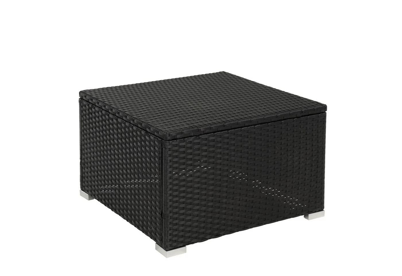 ESTEXO Sitzgruppe Rattan Lounge 3-Sitzer Sofa Schwarz - Bild 5