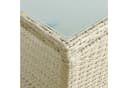 ESTEXO Polyrattan Gartenbank 2-Sitzer mit Tisch Beige Bild 3