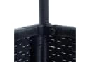 ESTEXO Gartentisch Rund Schwarz Polyrattan mit Glasplatte Bild 4