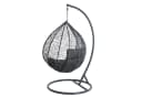 ESTEXO Hängesessel Polyrattan Anthrazit Bild 3