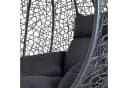 ESTEXO Hängesessel Polyrattan Anthrazit Bild 5