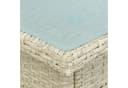 ESTEXO Gartentisch Beistelltisch Polyrattan Beige Bild 4