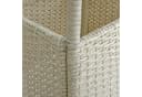 ESTEXO Gartentisch Polyrattan Beistelltisch 60 cm Beige Bild 4