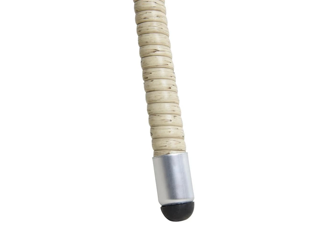 ESTEXO Gartentisch Beistelltisch Rund Beige Polyrattan mit Glasplatte - Bild 4