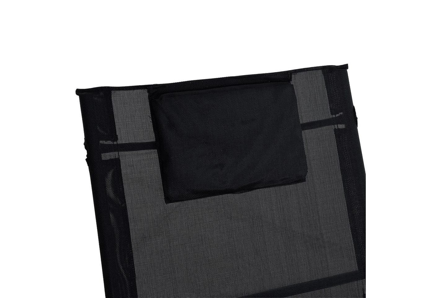ESTEXO Gartenliege Schwarz Metall mit Kissen - Bild 3