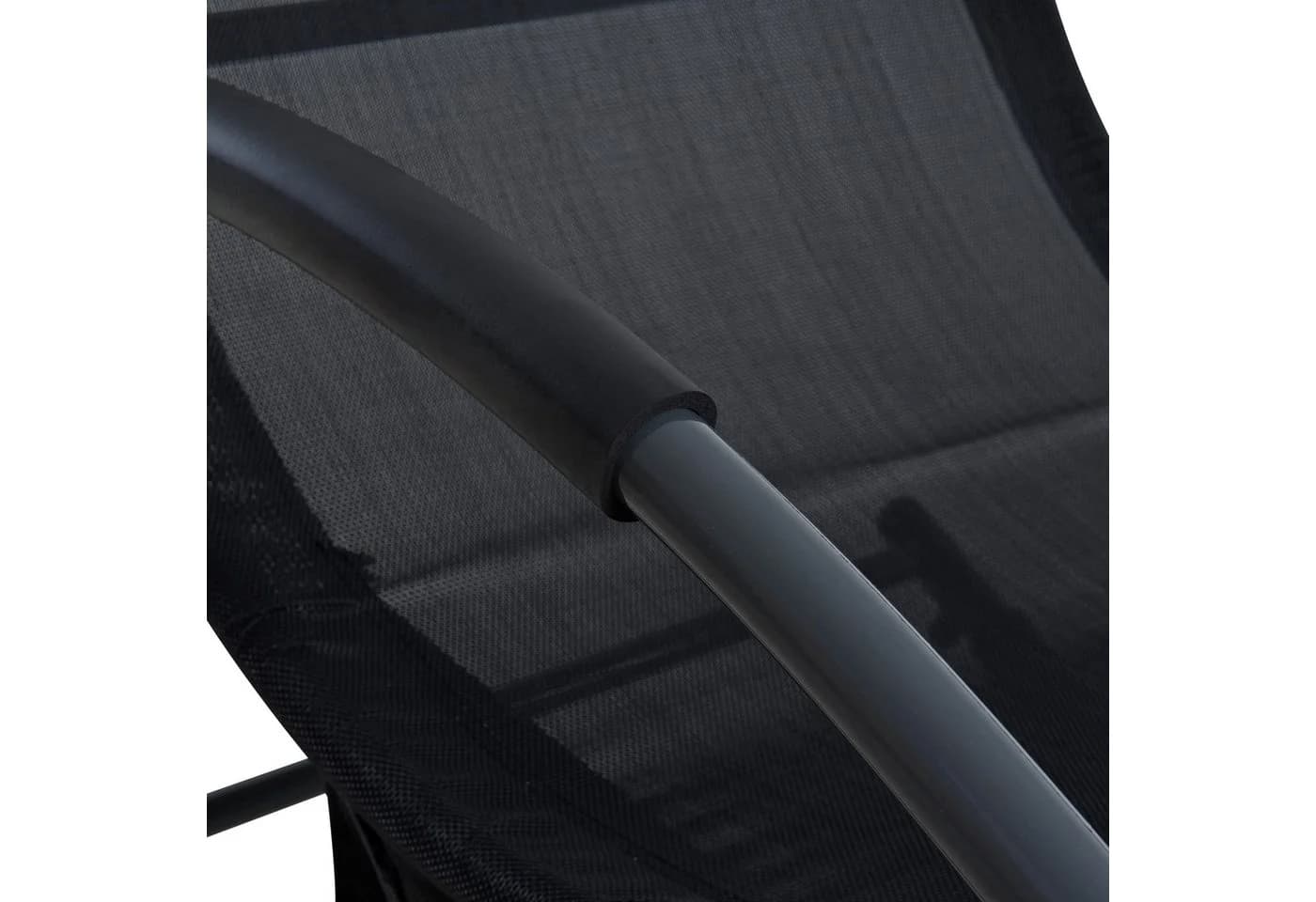 ESTEXO Gartenliege Schwarz Metall mit Kissen - Bild 4