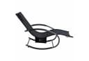 ESTEXO Gartenliege Schwarz Metall mit Kissen Bild 5