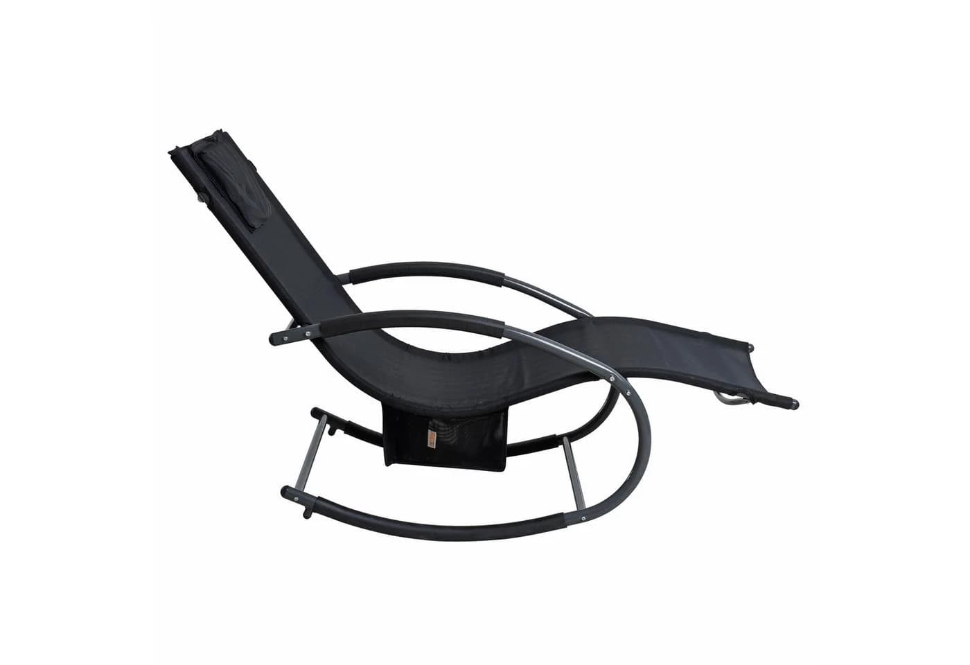 ESTEXO Gartenliege Schwarz Metall mit Kissen - Bild 5