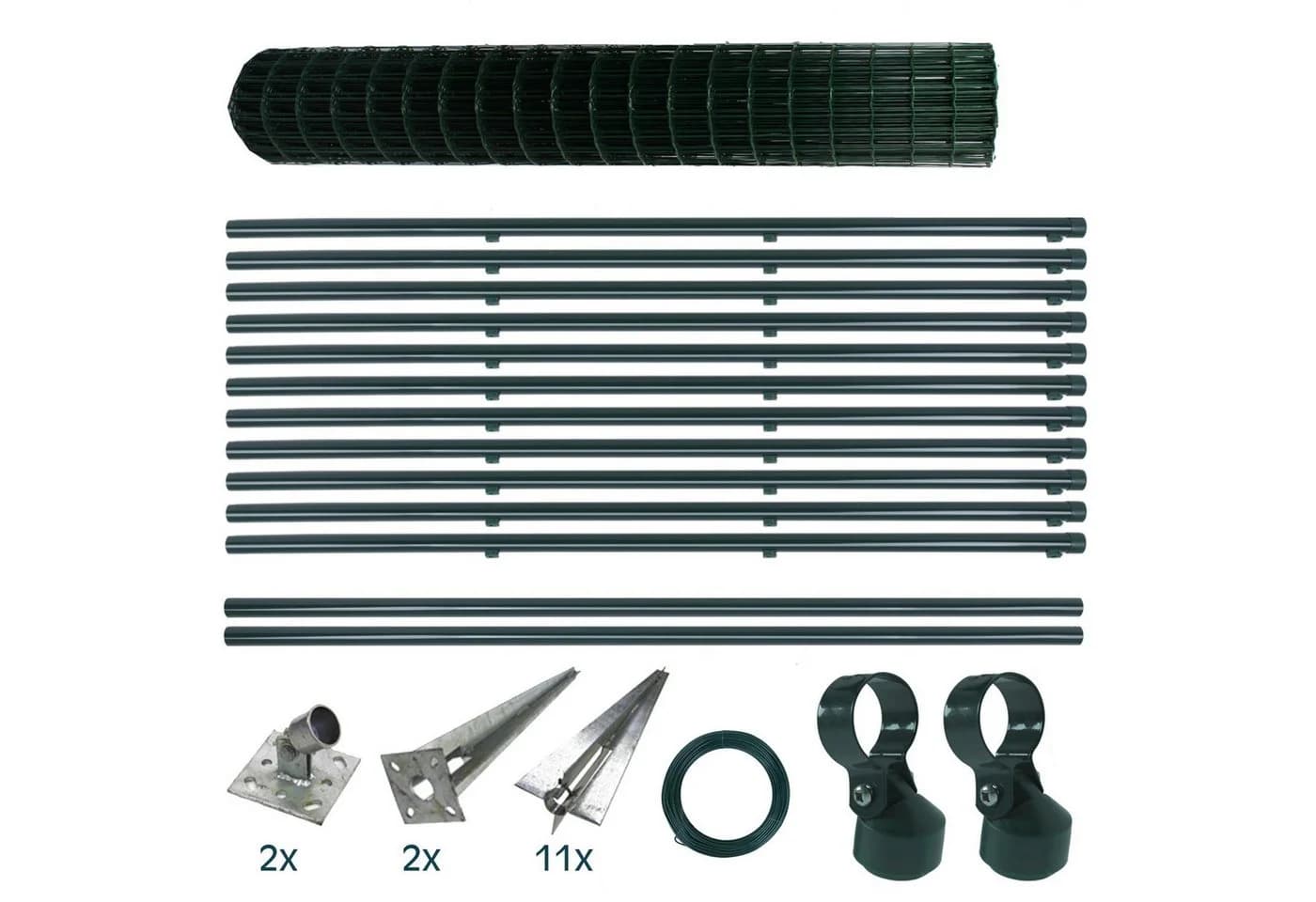 ESTEXO Gartenzaun Schweißgitterzaun Komplettset 1,5 x 25m - Bild 2