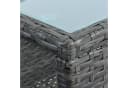 ESTEXO Polyrattan Gartenbank 2-Sitzer Anthrazit Bild 3