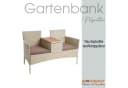 ESTEXO Polyrattan Gartenbank 2-Sitzer mit Tisch Bild 1