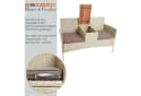 ESTEXO Polyrattan Gartenbank 2-Sitzer mit Tisch Bild 4