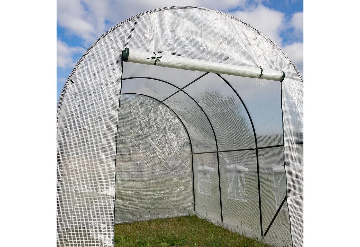 ESTEXO Foliengewächshaus 3x2x2m Bogendach mit Tür und Fenstern - Bild 4