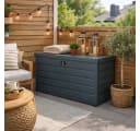 ESTEXO Metall Gartentruhe Anthrazit 350 l abschließbar Bild 2