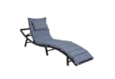 ESTEXO Gartenliege Polyrattan XXL Relaxliege Schwarz Bild 2
