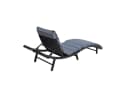 ESTEXO Gartenliege Polyrattan XXL Relaxliege Schwarz Bild 4