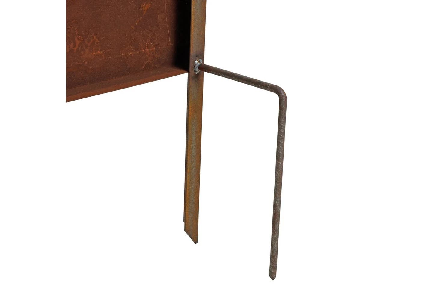 ESTEXO Sichtschutzelement Rost Metall Gartenzaun 150x50cm - Bild 5